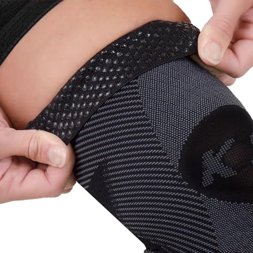 KS7 Performance Knee Brace with Compression Zone Technology–Stabilizing Knee Sleeve for Pain Relief, Patella Support, Running, Arthritis, Men & Women