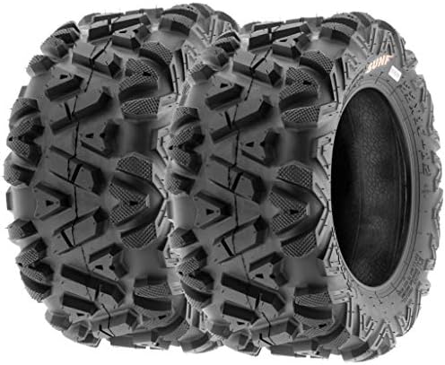 SunF ATV Tires 22x10-12 UTV Off-Road Tires 22x10x12 All Terrain 6 Ply Tubeless A033, Set of 2