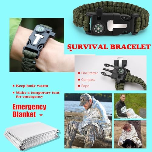 13-in-1 Emergency Survival Kit - Gift for Men, Him