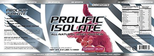 Nutrition Prolific Isolate All Natural Whey Protein Isolate (Gluten Free, Lactose Free, Stevia Sweetened, 25g Protein, 100 Calories) – 2.5lb Jar – Chocolate