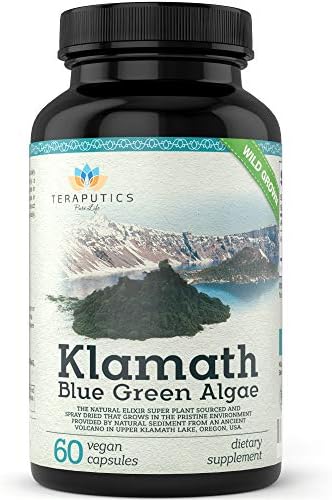 Premium Klamath Lake Blue Green Algae - More Powerful Than Spirulina And Chlorella Supplements | Pure Chlorophyll Rich SuperFood