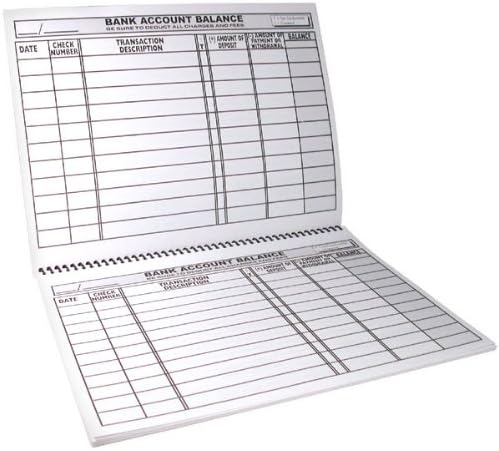 Large Print Check Deposit Register