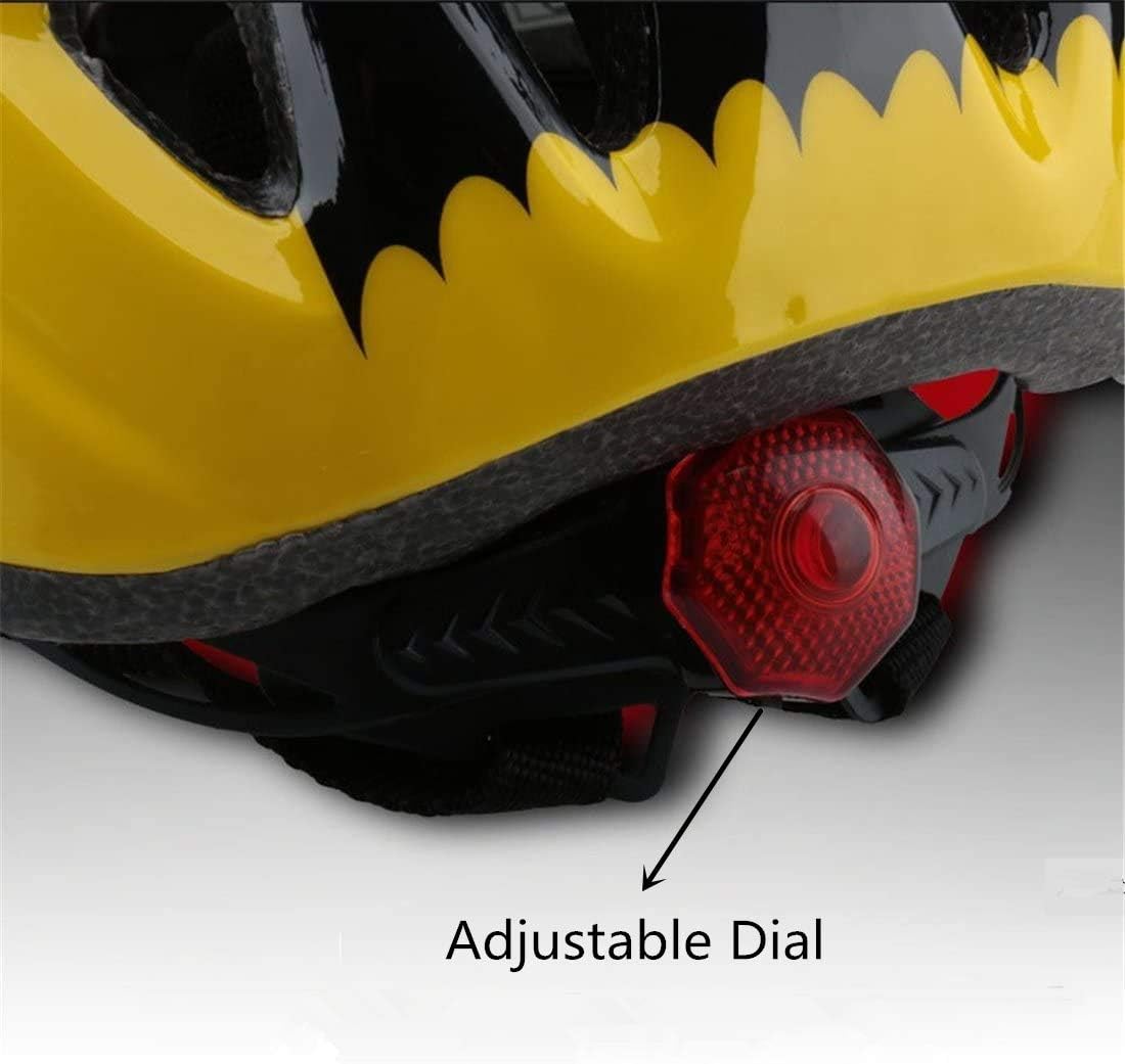 Kids Yellow-Black Bicycle Bike Cycling Skating Scooter Helmets Protective Gear for Toddler Child Children