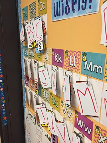 Teacher TACKz 2-in-1 Tack with a Hook - 66pc Push Pin Thumb Tack with Hook | School Supplies for Teachers Classrooms, Banners, Signs, Word Walls