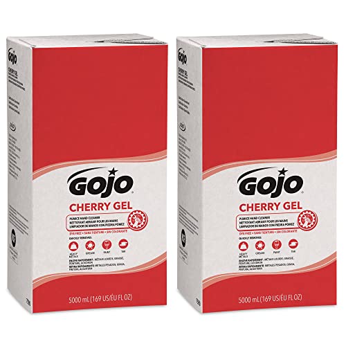 Gojo Cherry Gel Pumice Hand Cleaner, Pump Bottle, 1ct x 1 Gal - 2358-02