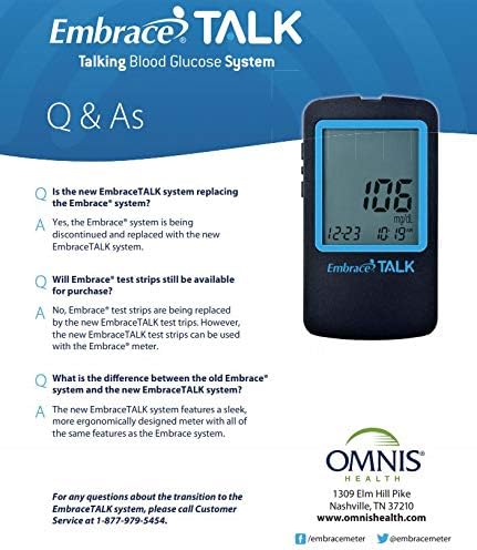Embrace Talk Blood Glucose Meter