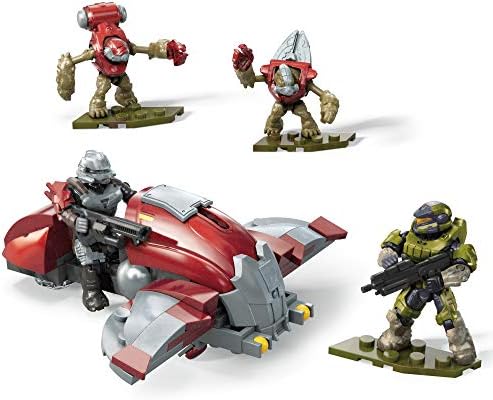 Mega Construx Halo Hijacked Ghost Vehicle Halo Infinite Construction Set, Building Toys for Kids
