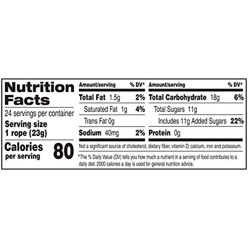 Laffy Taffy Rope Candy, Banana Flavor, 0.81 Ounce Ropes (Pack of 24)