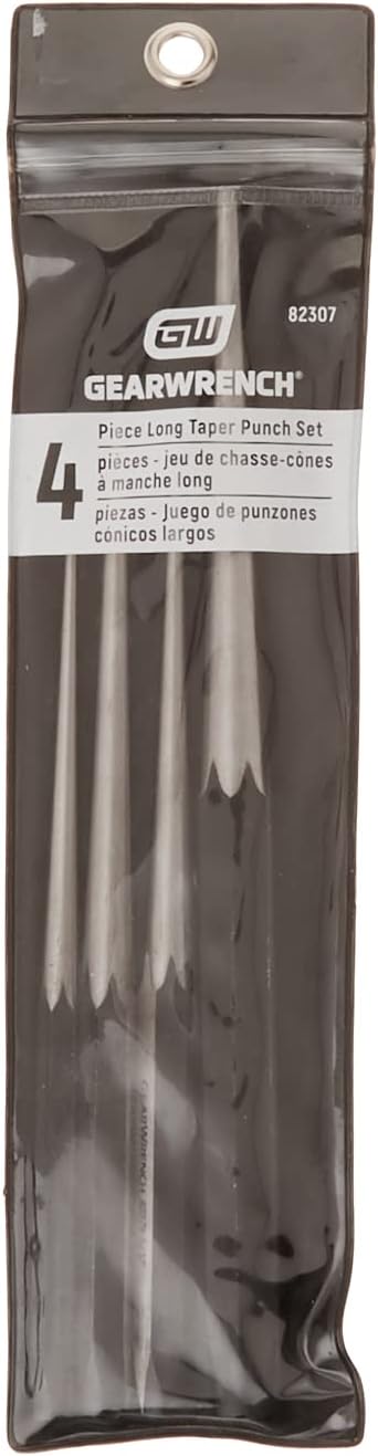 GEARWRENCH 4 Piece Long Taper Punch Set, 82307