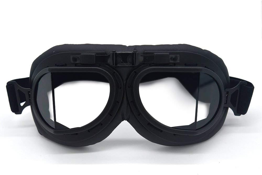 Motorcycle Goggles Anti Fog&Wind&Dust&Sand Aviator Pilot Motocross | Dirt Bike Atv Riding Goggles with Yellow Lens,Fit Over Glasses or Helmet