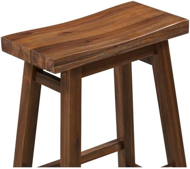 Boraam Sonoma Saddle Stool, Chestnut
