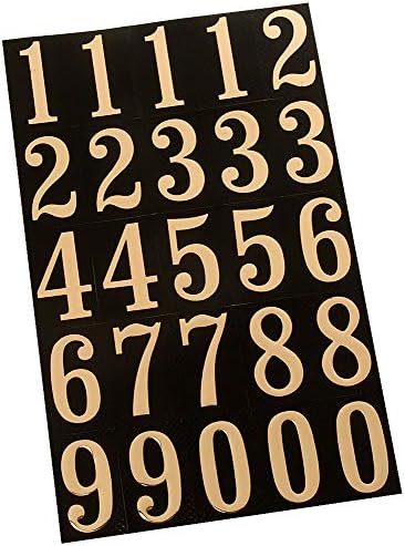 Hy-Ko Packaged Numbers & Letters, DIY Address Number Stickers for Deliveries and Navigation, Self-Adhesive House Decals for Siding, Door, Mailboxes