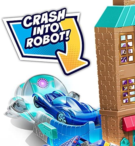 PJ Masks Die Cast Playset for 1:43 Scale Vehicles, Includes 1 Track Set and 1 Cat-Car