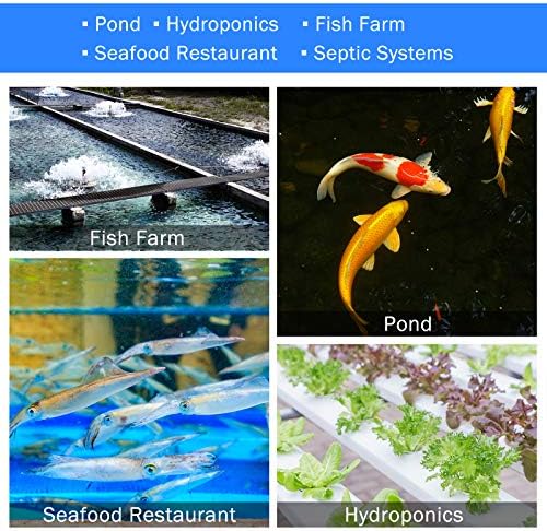 AquaMiracle Linear Air Pump AP-40/AP-60/AP-80/AP-160 for Pond Aeration, Septic, Hydroponic, 635/950/1350/2550GPH, Pond, Waste Treatment, Aquarium