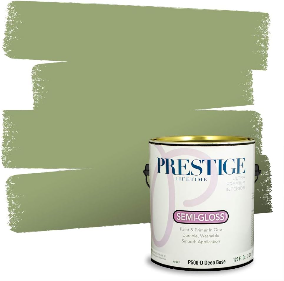 PRESTIGE Interior Paint and Primer in One, Garden Sage, Eggshell, 1 Gallon