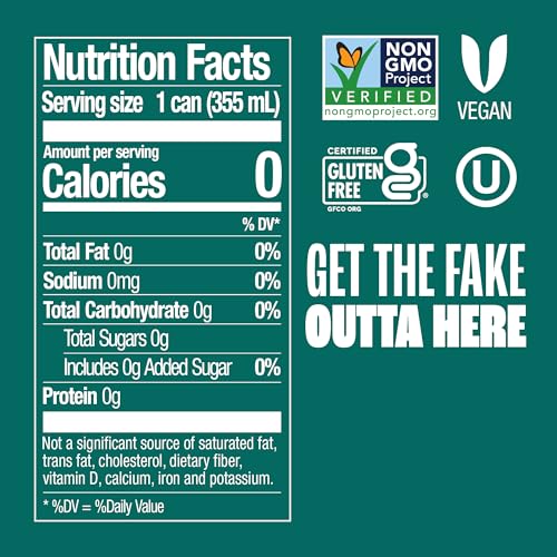 Zevia Zero Sugar Tea, Hibiscus Tea with Passionfruit Caffeine Free, 12 oz Cans (12-Pack) – Naturally Sweetened, Zero Calorie Sugar Free - Non-GMO Project Verified, Gluten-Free, Vegan