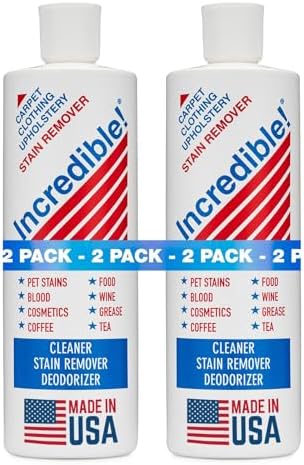 INCREDIBLE! Stain Remover | Instant Spot Remover for New & Old Stains | Cleaner, Stain Removal, Deodorizer - For Blood, Red Wine, Coffee