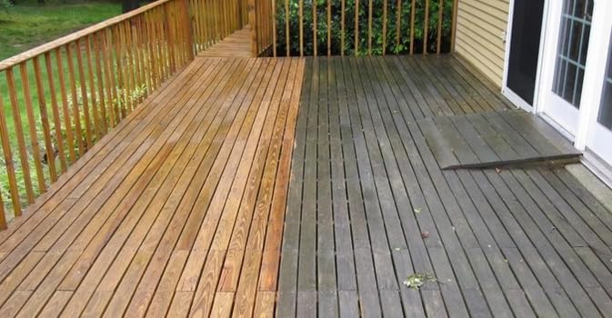 Restore-A-Deck Wood & Deck Cleaner – Cleans Gray, Dirty & Weathered Exterior Surfaces Before Staining – Deck Restoration Cleaner for Wood Decks