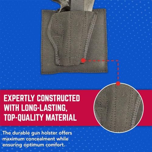 DeSantis Apache Ankle Holster - Compatible with the GLOCK 26/27/29/30/36/43, BRTA Nano, Sig P250/P320SC, S&W M&P CPT 9/40