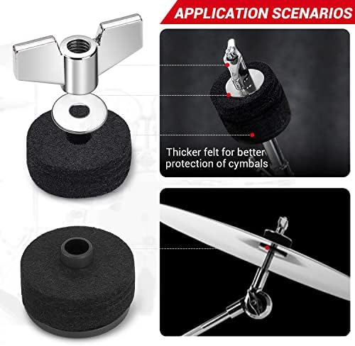 Facmogu 23PCS Cymbal Accessory Set, Drum Cymbal Replacement Accessories