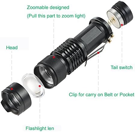 Single Mode Green LED Flashlight, 150 Yard Long Range, High Power, Night Vision, Compact Green Flashlight Torch For Night Observation