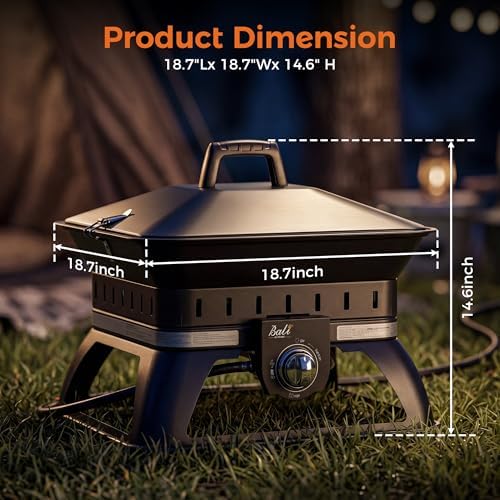 BALI OUTDOORS Propane Fire Pit Perfect for Camping | Outdoor Fire Pit for Portable Firepits for Outside Outdoor Patio