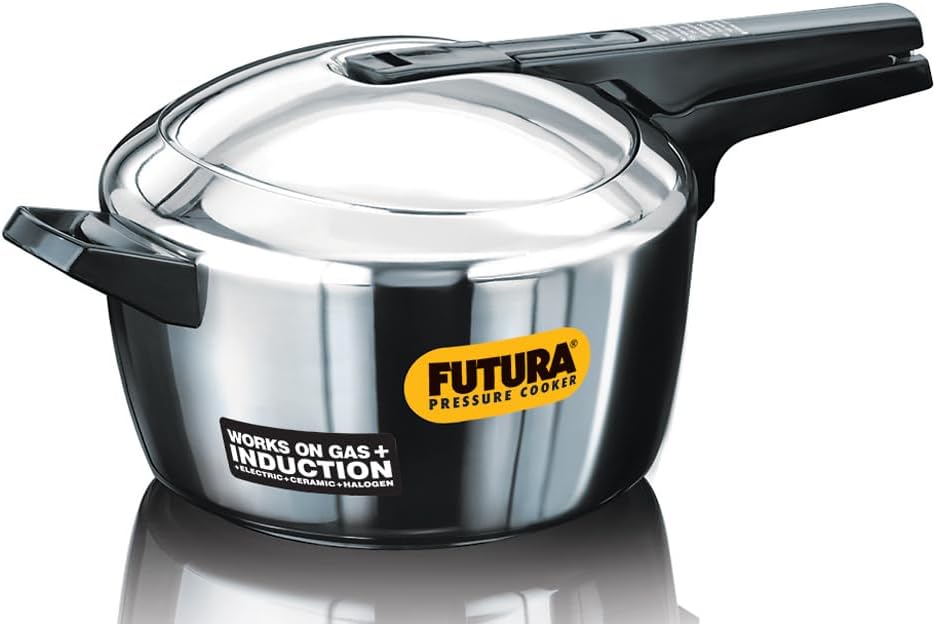 Futura Stainless Steel Pressure Cooker, 5-1/2-Litre