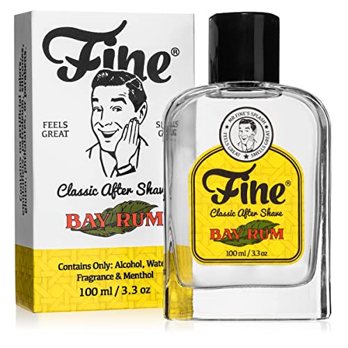 Fine Italian Citrus Classic Aftershave for Men, Made in USA, Four Simple Ingredients, Cooling MentholSplash, Inspired by a 1916 Mediterranean Classic, Bergamot Neroli Petitgrain Scent, 100ml