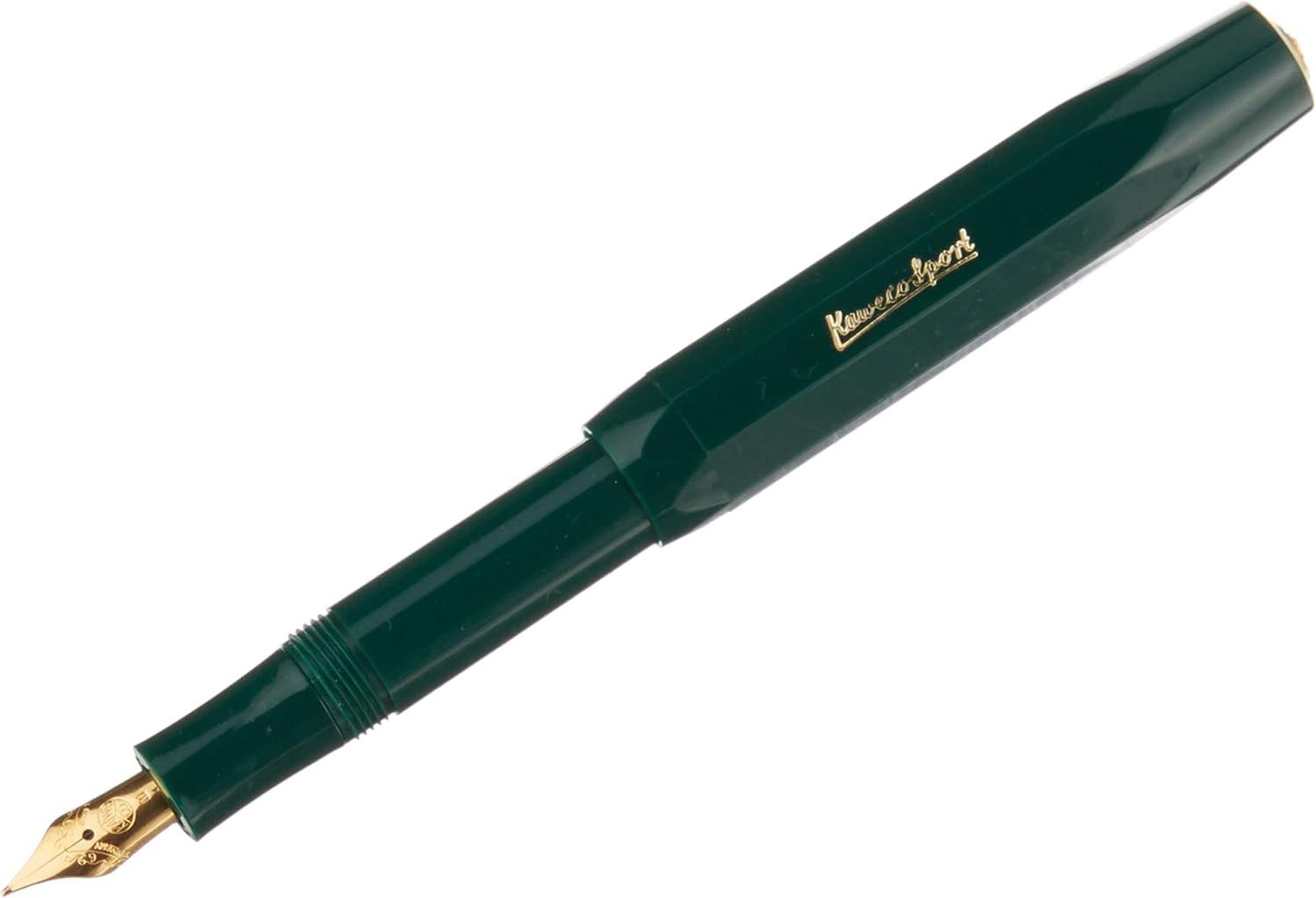 Kaweco CLASSIC SPORT Fountain Pen White with 23 Carat Gold-Plated Steel Nib and Iridium Tip for Ink Cartridges I Sport Fountain Pen 13 cm I Nib: BB (Extra Broad)