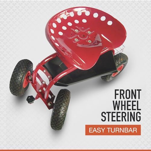 Ironton Rolling Garden Seat with Turnbar | Yard and acreage maintenance, Lawn and garden use, Durable outdoor operation, Easy setup
