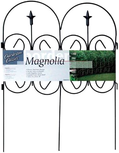 Magnolia Classic Decorative Steel Landscape Border Fence Section