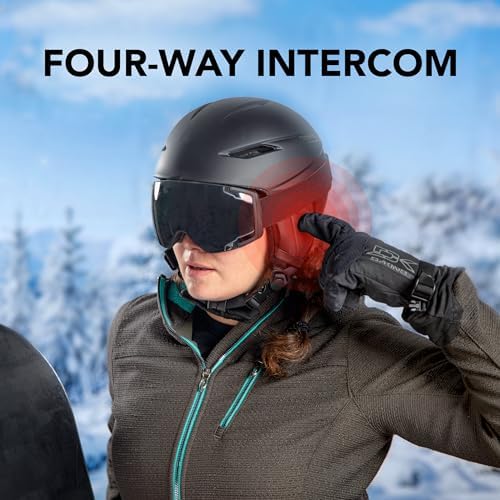 Sena Snowtalk 2 - Universal Bluetooth Headset for Snow Helmets with Built-in Wireless Intercom