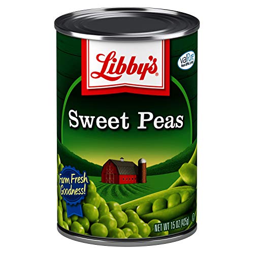 Libby's Sweet Peas Cans, 15 Ounce (Pack of 12)