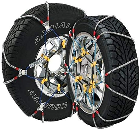 SCC SZ143 Super Z6 Cable Tire Chain for Passenger Cars, Pickups, and SUVs - Set of 2