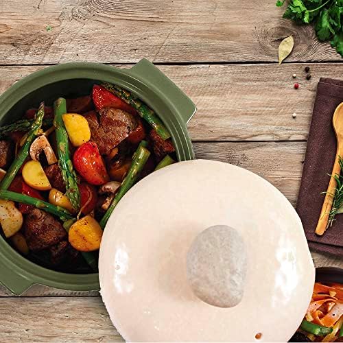 Neoflam Kiesel 2qt Non-Stick Ceramic Casserole Pot, Dutch Oven, Clay Pot, Stockpot For Stew, Soup, Steam, Scratch Resistant, Oven Safe, Heat Resistant, Plum