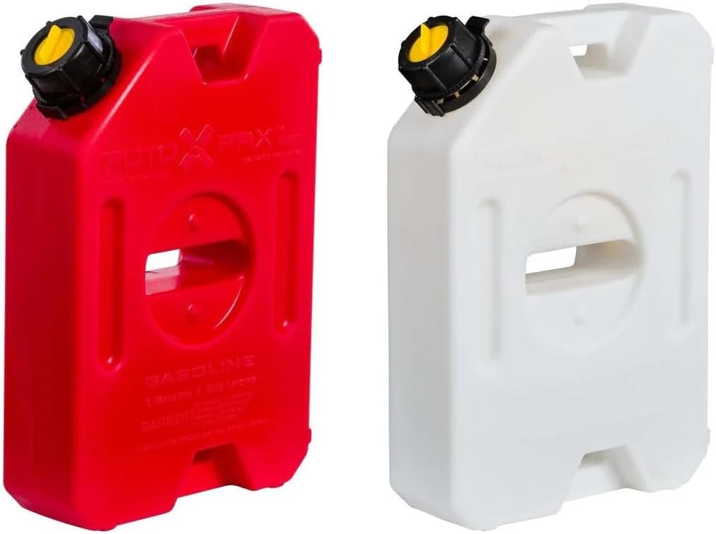 RotopaX RX-1G-1W Gasoline/Water Pack - 1 Gallon Capacity, Red/White