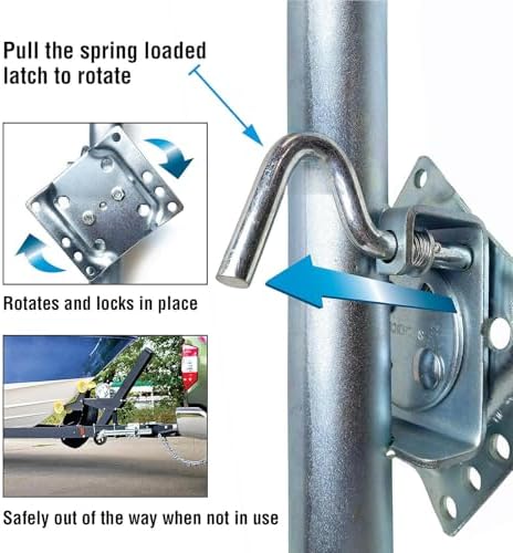 Seachoice Fold Up Trailer Jack, 22-7/8 In., Max Lift 1500 Lbs.