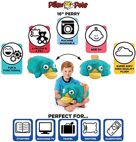 My Pillow Pets Authentic Disney Perry Folding Plush Pillow, 18-Inch, Large