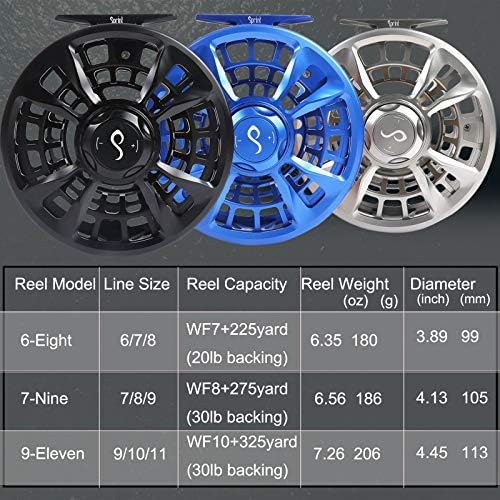 M MAXIMUMCATCH Maxcatch Sprint Expert Fully Sealed Saltwater Fly Fishing Reel CNC-machined Aluminum Alloy Body