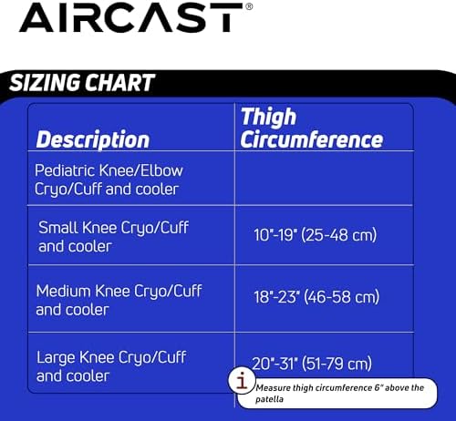 Aircast Cryo/Cuff Knee Cold Therapy System (Medium) | Gravity-fed cooler