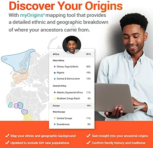 Family Finder Ancestry & DNA Test, Swab Collection Kit | Expertly Processed DNA Ancestry Test Kit, Discover Your Origins and Geographic Roots