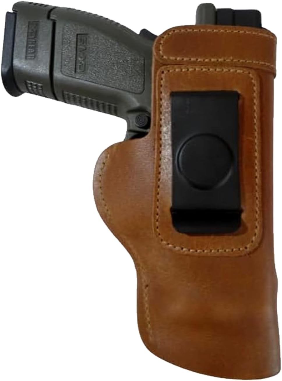 The Ultimate Leather IWB Holster - Fits S&W M&P Shield - Glock 17 19 22 23 32 33 44 / Springfield XD & XDS/Walther P99 & All Similar Handguns - Right Handed'-Black