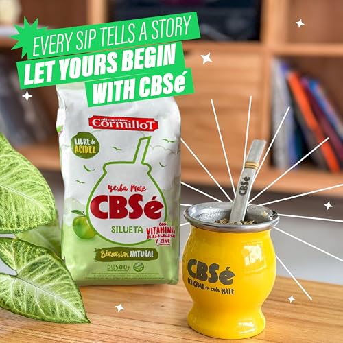 CBSe Silueta Yerba Mate – 500g (1.1 lb) Loose Leaf Herbal Tea – Naturally Flavored Argentine Yerba Mate – Smooth, Balanced, Refreshing