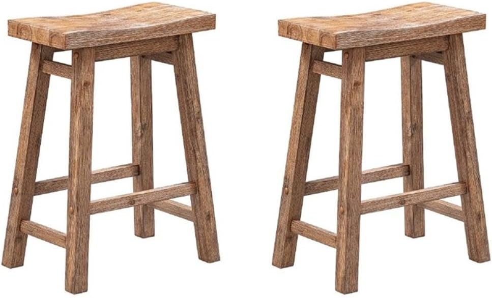 Boraam Sonoma Saddle Stool, Chestnut
