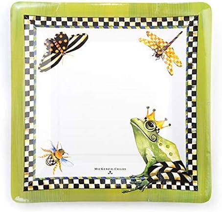 MacKenzie-Childs Frog Paper Plates - Salad/Dessert - Set of 10