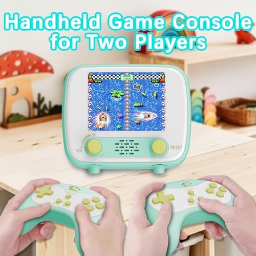 Mini Arcade Machine, Built in 156 Classic Retro Games, 2.8 Inch Screen | 156 Classic 16-Bit Video Games, Handheld Game Console, Rechargeable Battery, Support for TV Output, Birthday Present for kids