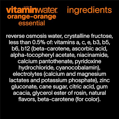vitaminwater Refresh Tropical Mango, Flavored Water Beverage Bottles, 20 fl oz, 12 Pack