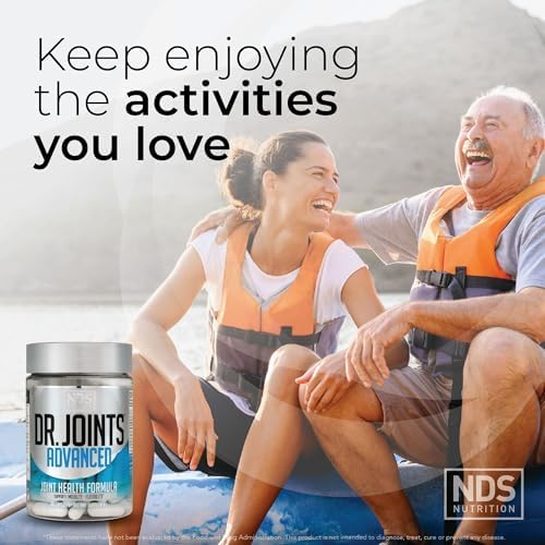 Dr. Joints NDS Nutrition Advanced Joint Health Formula - 90 Capsules | FruiteX-B, Glucosamine Sulfate, Chondroitin