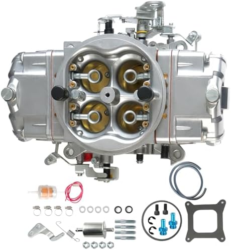 BR-67200 Carburetor for Holley Quick Fuel Brawler 750 CFM 4 Barrel Mechanical Secondary Carburetor 4150 Square Bore No Choke Dual Inlet