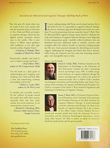 The Anxiety and Worry Workbook: The Cognitive Behavioral Solution